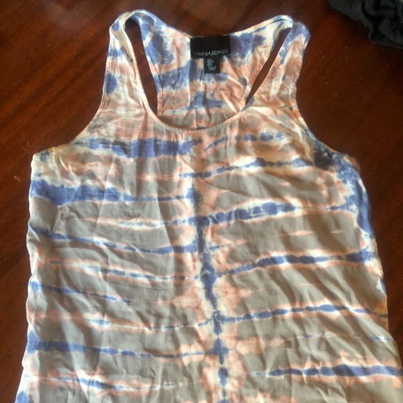Silk Cynthia Rowley tie dye tank - Picture 4 of 5